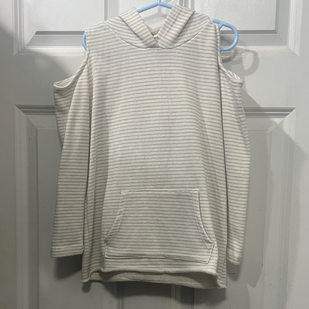 Striped Gray Kids Hoodie